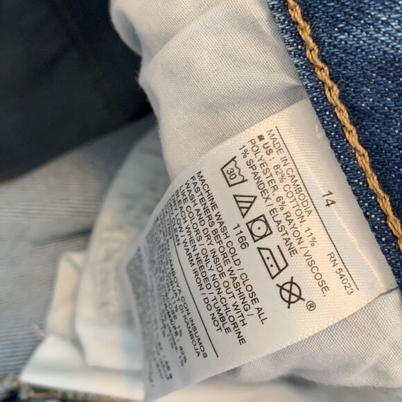 Old Navy Women's Blue Jeans rockstar super skinny size 14 - Picture 4 of 4